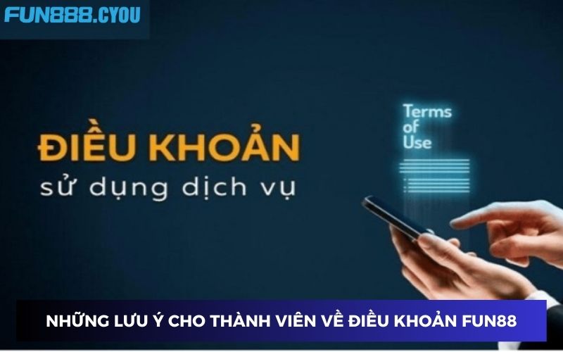 Thành viên cần lưu ý về điều khoản trên hệ thống Thành viên cần lưu ý về điều khoản trên hệ thống